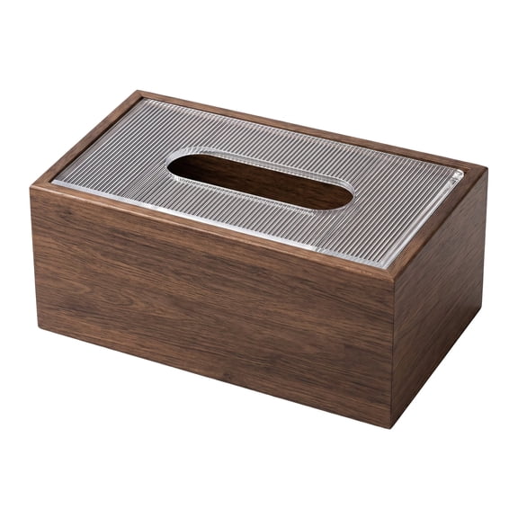 Wooden Rectangle Tissue Box Cover Durable Rectangular Tissue Box Cover for Home, Office, and Bathroom Decor