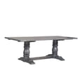 thumbnail image 1 of Wooden Rectangular Dining Table With Trestle Base, Gray, 1 of 18