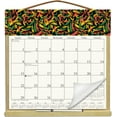 Wooden Refillable Calendar Holder filled with the a 2025 calendar and