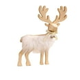 thumbnail image 1 of Wooden Reindeer Figurines for Christmas Decor Gold Tabletop Reindeer Statues Small Decorative Deer Figurines for Indoor Christmas Tabletop Mantle Decorations, 1 of 6