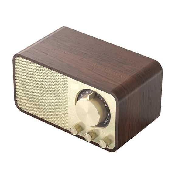 Wooden Retro Classic Soundbox Bluetooth-Compatible 5.0 Stereo Speaker Surround Super Bass Subwoofer Radio For Computer ,Bike Audio