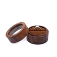 thumbnail image 1 of Wooden Ring Case With Open Window Transparent Jewelry Box For Proposal Engagement Wedding Ceremony Birthday Gift, 1 of 8