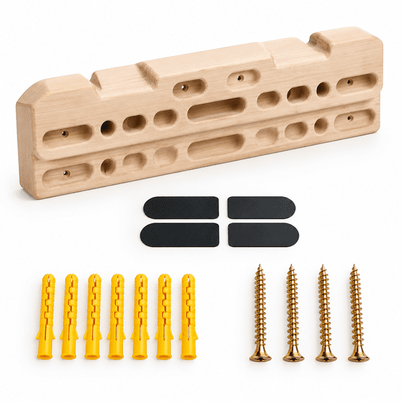 Wooden Rock Climbing Hangboard Fingerboard for Building Core Strength and Grip Endurance