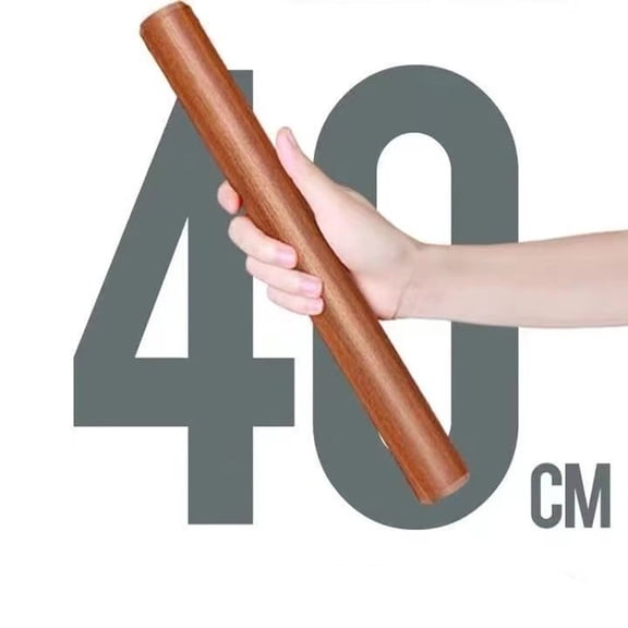 Wooden Rolling Pin For Fondant Pie Crust Cookie Pastry Dumpling Skin Baking Tool 40Cm YIWEI