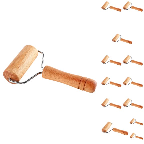 Wooden Rolling Pin Non Stick Dough Hand Rolling Pin Household Roller Dumpling Skin Flour Stick Baking Tool
