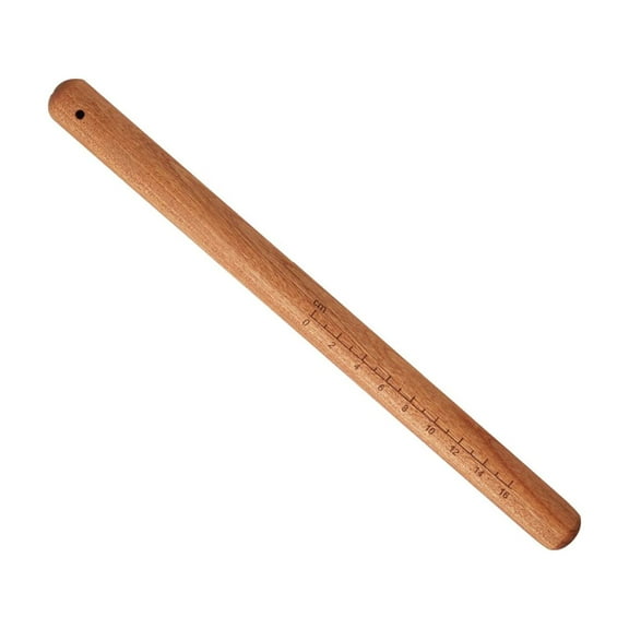 Wooden Rolling Pin Non-stick Pastry Dough Roller with Hanging Crack-resistant Baking Tool for Pizza Pasta Dumpling Pancake