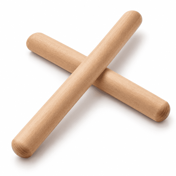 Wooden Rolling Pin Set of 2, Classic Dough Rollers for Baking Pizza Pie Pasta Bread Pastry