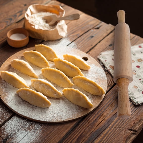 CIMAXIC Premium Wooden Rolling Pin for Dough Fondant Cake Baking Kitchen Supplies