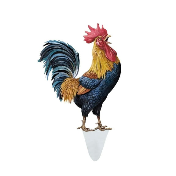 Wooden Rooster Garden Statue and Sculpture Outdoor Decoration Animal Rooster Backyard Terrace Kitchen Garden Decoration