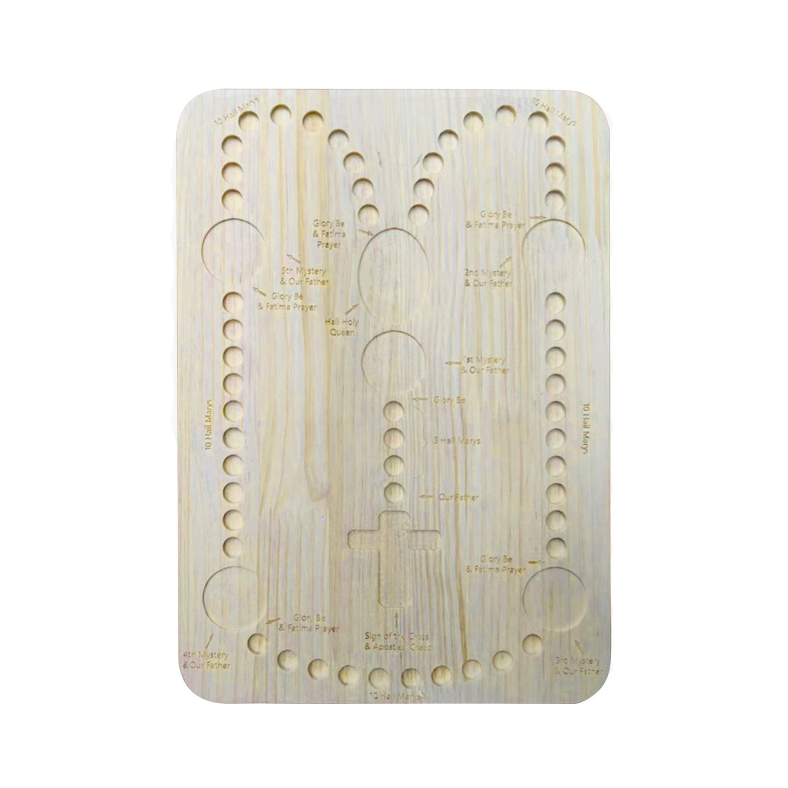  RERUICO Wooden Rosary Board with 54 Rosary & 22