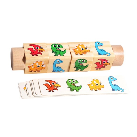 Wooden Rotating Puzzle Educational Toy for Spatial Imagination Logical Skill Improve and Cognition Growth