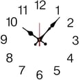 thumbnail image 1 of Wooden Round 10-Inch Silent Non-Tick Modern White Wall Clock Battery Powered, 1 of 6