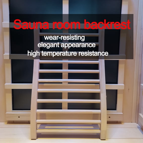 Wooden Round Stick Sauna Backrest Support for Comfortable Relaxation and Improved Sauna