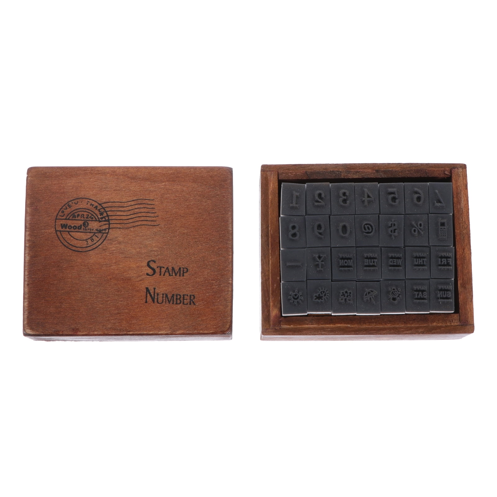 Wooden Rubber Alphabet Letter Stamps Alphabet Stamps Set Vintage Wooden Rubber Letter Stamp with