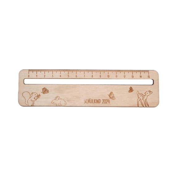 Wooden Ruler 15Cm Wood Measuring Ruler Scale Rulers for Office Rulers with Centimeters Drafting Tools for Home Office Supplies by Elapind