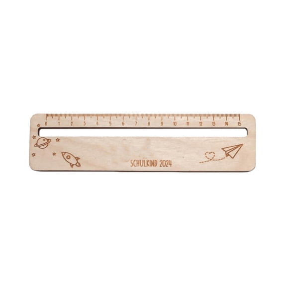 Wooden Ruler 15Cm Wood Measuring Ruler Scale Rulers for Office Rulers with Centimeters Drafting Tools for Home Office Supplies by Elapind
