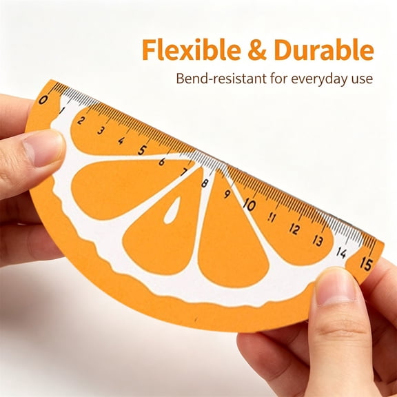 Wooden Rulers, Wood Measuring Ruler, Student Ruler, Creative Fruit Modeling, for Children, Students, Office Supplies, Teaching Rewards Prizes (1PC,15cm)