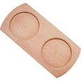thumbnail image 1 of Wooden Salt and Pepper Mill Tray Acacia Wood Tray Peper Mill Holder Mills Shakers Salt Pepper Grinder Rest for 2 Mills Accessories Kitchen Storage, 1 of 9