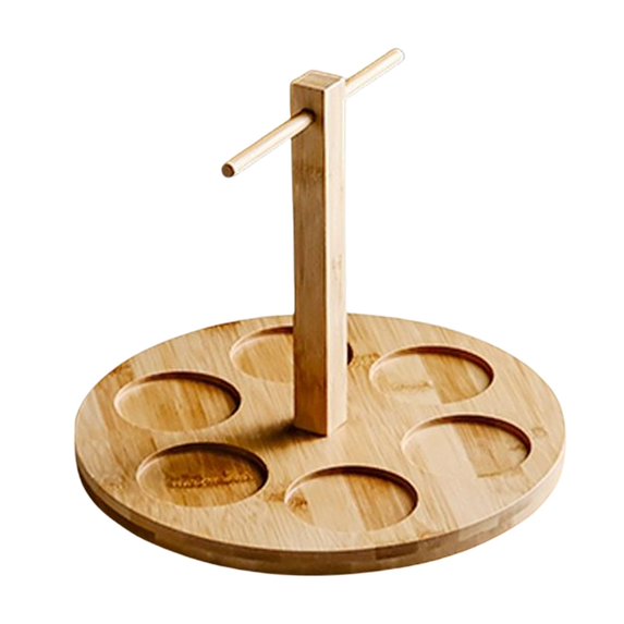 Wooden Sampler Boards, Serving Holder for , , Perfect , Pub, Restaurant, Party , 6 Hole
