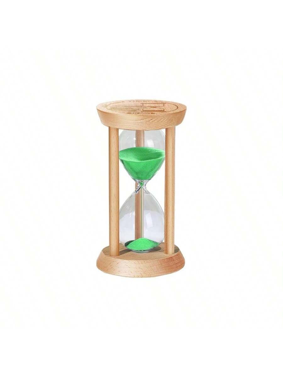 Wooden Sand Timer 10 Minute, Wood Turquoise Sand Clock, Small Watch 10 ...