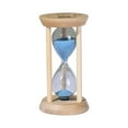 thumbnail image 1 of Wooden Sand Timers 3 Minute,Stunning Glass Bamboo Mini Blue Sand Hourglass for Productivity, Meditation & Decor, 3min for Kitchen, Office, Yoga, Game, Classroom, 1 of 9