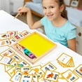 thumbnail image 1 of Wooden Sand Tray Set | Sensory Writing Box with Double-Sided Letter & Number Cards | Includes Wooden Pen, Sand, Scraper | Fine Motor & Handwriting Practice | Classroom or Home | 8.85"x7.08"x1.1", 1 of 8