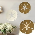 thumbnail image 1 of Wooden Sand Wall Decoration Round Art | Rustic Beach-Inspired Wooden Wall Hanging | Nature Theme Accent Decor for Living Room Bedroom Bathroom Office | Sturdy Vintage-Style Home Accessory, 1 of 6