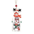 thumbnail image 1 of Wooden Santa Claus Hollow Pendant – Christmas Hanging Ornament for Tree, Table, Home Décor, Festive Wooden Decoration Gift for Holiday Season, 1 of 5