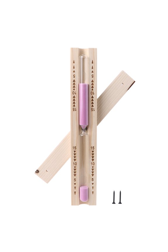 Wooden Sauna Hourglass 15 Minutes Sand Timer Countdown Clock Rotating Heat Resistant For Sauna SPA Room