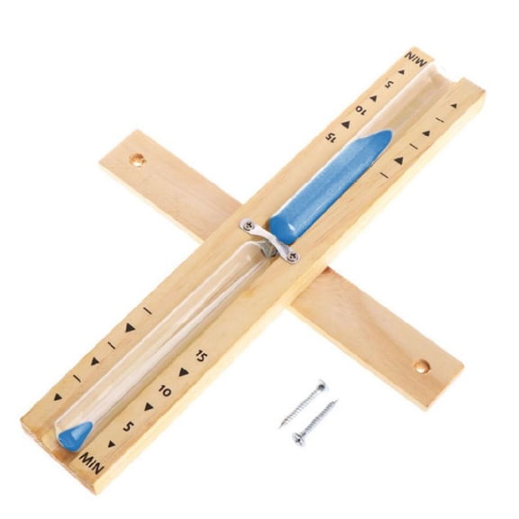 Wooden Sauna Hourglass Wall Mounted Rotating 15mins Clock White Sand Timer Suitable for Home Store Use Optional 6 Colors