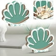 thumbnail image 1 of Wooden Seashell Storage Beach Themed Decorative Organizer For Jewelry Trinkets Home Display Natural Conch Design Desktop Ornament, 1 of 5