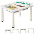 Wooden Sensory Table with 2 Bins for Toddlers 15, 4Level Height