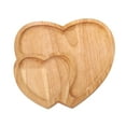thumbnail image 1 of Wooden Serving Tray Heart Shaped Cheese Board Salad Plate Dinner Plate Cake Plate Decorative Serving Platter Plate for Snack Candy Food Fruit Decor (10.63x10.63x0.63inch Valentines Day Decor), 1 of 6