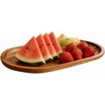 thumbnail image 1 of Wooden Serving Tray Rounded Corner Multi-Purpose Food Plate, 1 of 8
