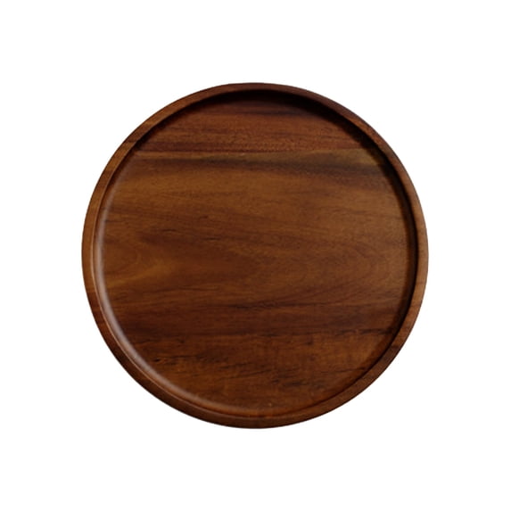 Wooden Serving Tray, Rustic Wood Tray, Solid Wood Platter, Coffee Table Tray, Tea Tray, Square Rectangle Tray, Walnut Finish Wood Tray for Home Kitchen Decor Entertaining
