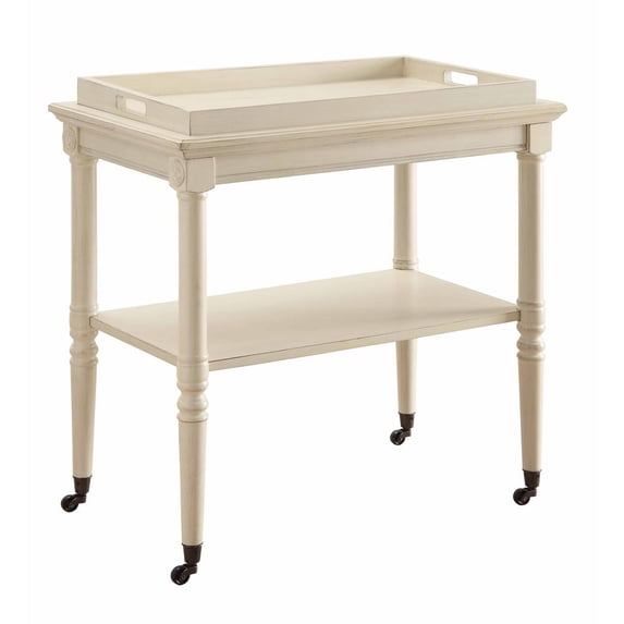 ACME Frisco Tray Table in Antique White