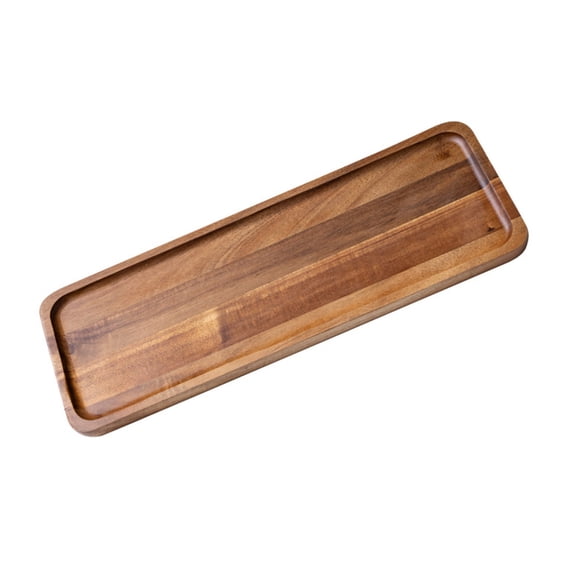 Wooden Serving Tray Tea Platter Dinner Plates Fruit Dishes Charcuterie Board M Rectangle