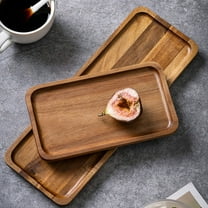 Wooden Serving Tray Tea Platter Dinner Plates Fruit Dishes Charcuterie Board S Rectangle YIWEI