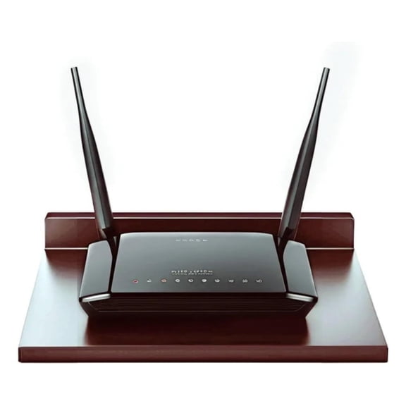 Wooden Set Top Box Stand | Wall Mount Shelf for WiFi Router, Speakers, Game Console, Remote & Streaming Device | Engineered Wood, Brown | 25 x 20 x 5 cm