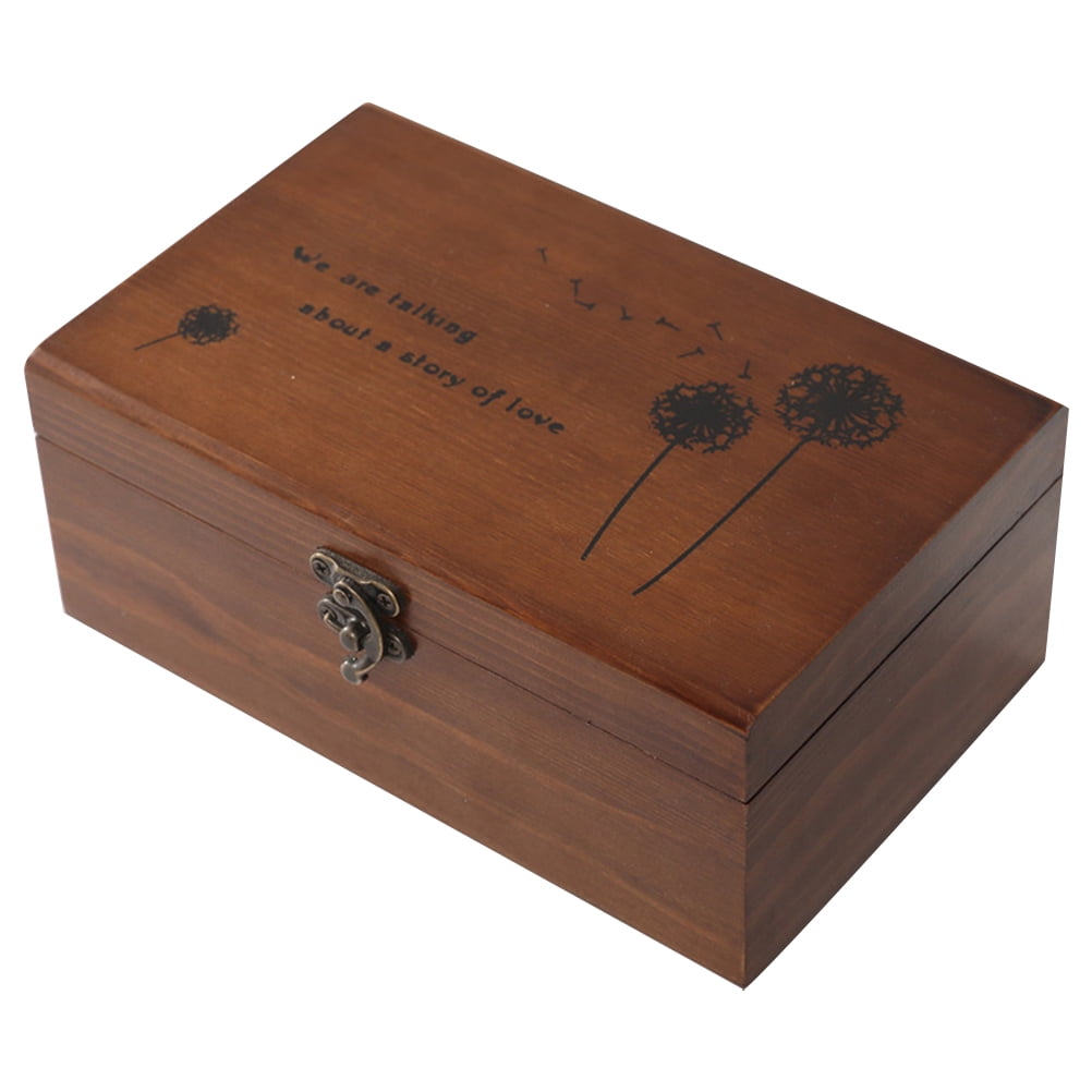Wooden Sewing Kit Box Wood Sewing Needle Storage Case Wooden Sewing Pin