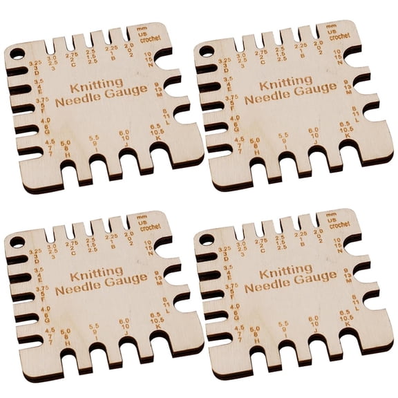 Wooden Sewing Rulers Square Antique White 63x63mm Wood