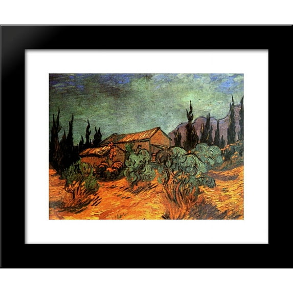 Wooden Sheds 20x24 Framed Art Print by Vincent van Gogh