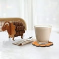 thumbnail image 1 of Wooden Sheep Coaster Set Sheep Shaped Drink Coasters for Home Decor Table Protection Gift(White), 1 of 5