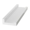 thumbnail image 1 of Wooden Shelf Wall Mounted White Color Solid Wood Display Shelf for Living Room Bedroom Storage with Easy Installation Options, 1 of 7