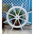 thumbnail image 1 of Wooden Ship Wheel - (36 Inches, Whitewashed), 1 of 5