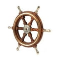 thumbnail image 1 of Wooden Ship Wheel Pirate Rustic Captain Wall Home Décor Nautical Style Captain Boat Wheel | Pirate Décor | Wall Hanging , Office Décor ,, 1 of 5
