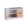 thumbnail image 1 of Wooden Shoe Cabinet With Two Drawers White And Brown - Saltoro Sherpi, 1 of 7