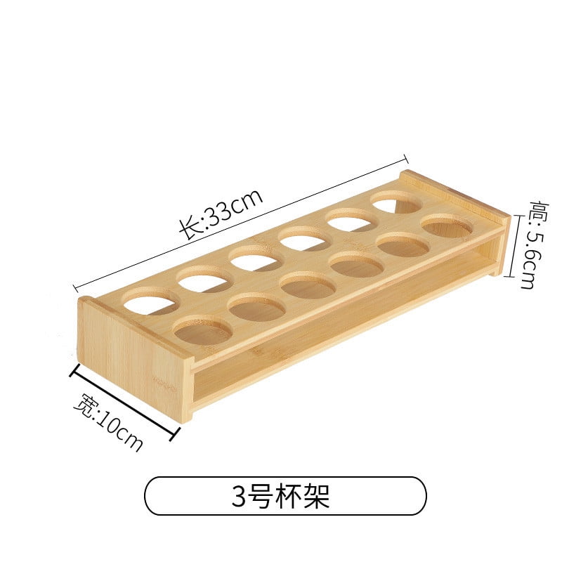 Wooden Shot Glasses Tray Holder Wine Cup Holder Shot Glass Storage