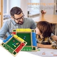 thumbnail image 1 of Wooden Shut The Box Indoor Dice Game - Ideal for 2-4 Players With 8 Dice - Board Games Gift for Family and Friends, Educational Table Math Games for Holiday, Party and Classroom, 1 of 14