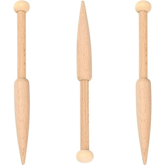 Wooden Shuttles Knitting Weaving Tool Loom Accessory for DIY Craft BurlyWood 17x1.7cm
